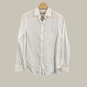 Shuttle Notes White Cotton Button Down Shirt Made in Japan Size Unknown